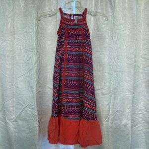 Cherokee Pink and Purple Patterned Maxi Dress